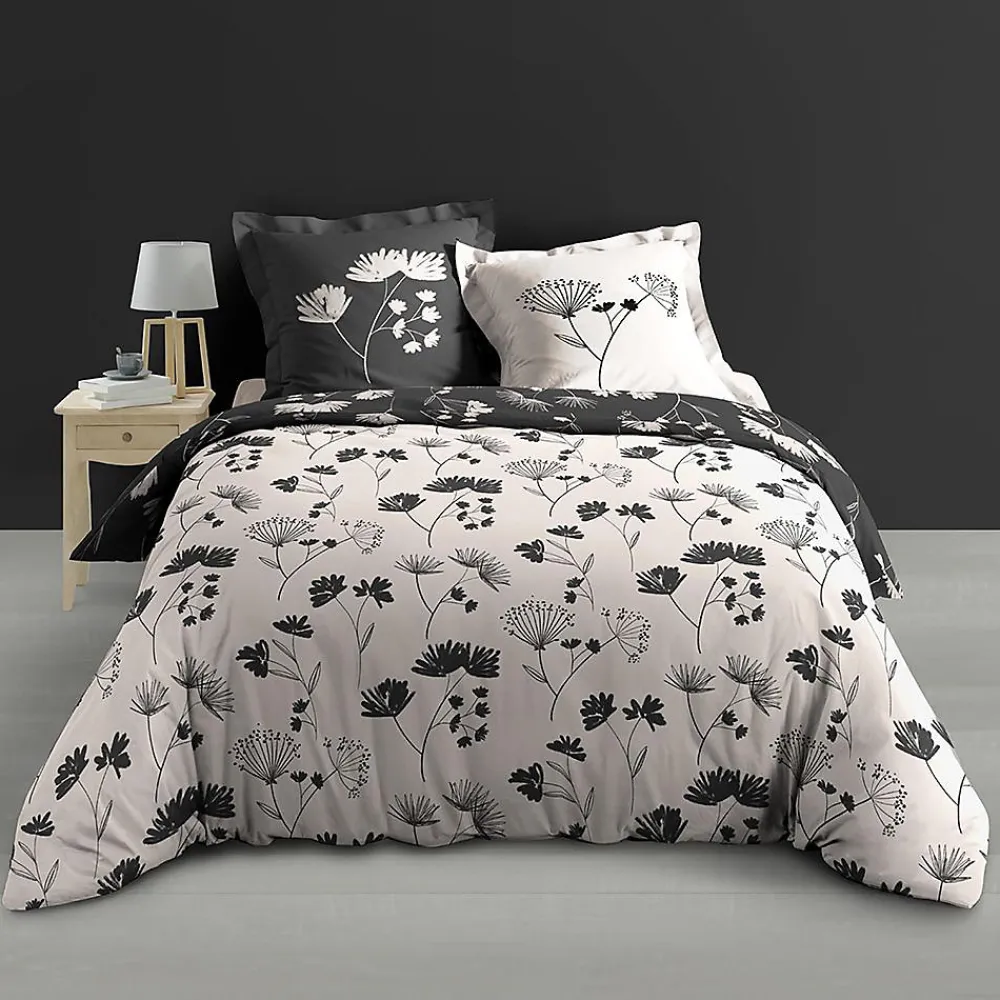Housse de couette + 2 taies d'oreiller Iris - - Parure de couette 260 x 240>Douceur D'Intérieur Online