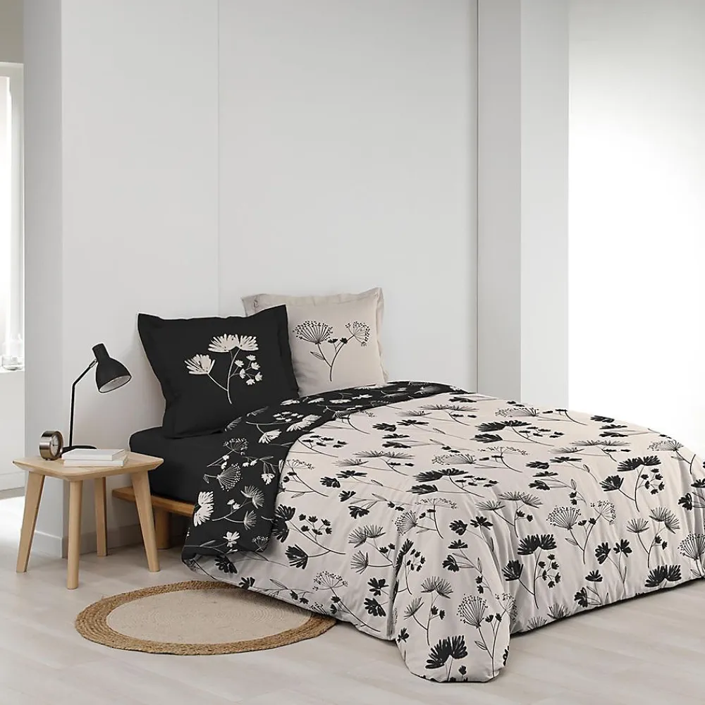 Housse de couette + 2 taies d'oreiller Iris - - Parure de couette 260 x 240>Douceur D'Intérieur Online