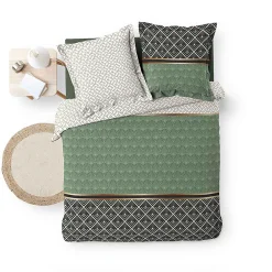 Housse de couette + 2 taies d'oreiller Belor - - Parure de couette 260 x 240>Douceur D'Intérieur