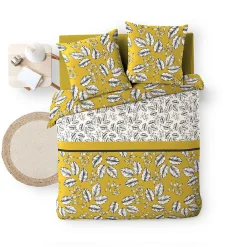 Housse de couette + 2 taies d'oreiller Marjolaine - 260 x 240 cm - - Parure de couette 260 x 240><noscript><img width=