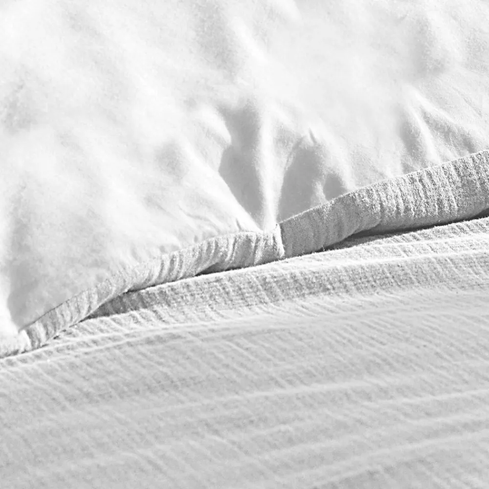Housse de couette + 2 taies en gaze de coton 240 x 260 cm Tendance bla>Douceur D'Intérieur Clearance