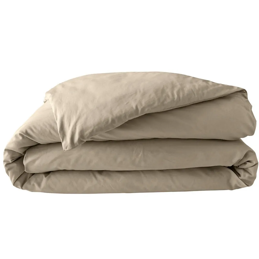 Housse de couette 100% Percale de Coton ORIGINE (240x220 cm - Sable)>Douceur D'Intérieur Clearance