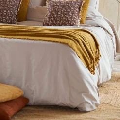 Housse de couette 100% Percale de Coton ORIGINE (240x220 cm - Sable)><noscript><img width=