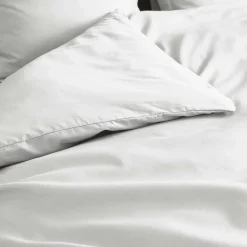 Douceur D'Intérieur Housse de Couette 2 Personnes Percale Uni 78 fils percaline 240x220cm Blanc* Housse De Couette