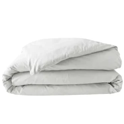 Douceur D'Intérieur Housse de Couette 2 Personnes Percale Uni 78 fils percaline 240x220cm Blanc* Housse De Couette