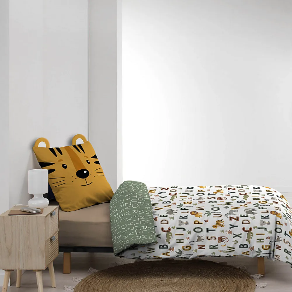 Housse de couette + taie enfant Tigre Lion>Eden