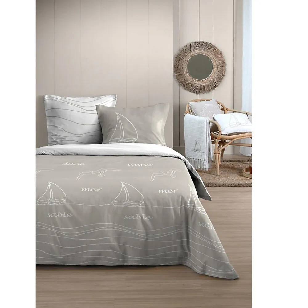Housse de couette + taies 240x220cm Mer et Terre>Eden Best