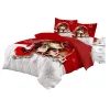 Edem Housse de couette 2 taies drap housse Père Noël & Traîneau* Parure De Lit