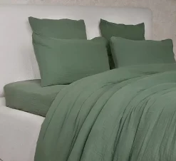Eden Housse de couette + taies gaze de coton lave Douceur* Parure De Lit