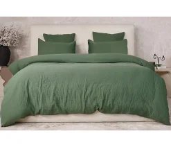 Eden Housse de couette + taies gaze de coton lave Douceur* Parure De Lit