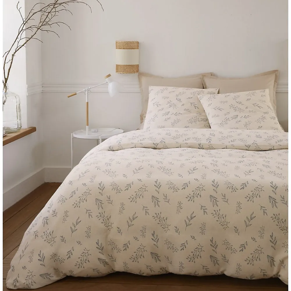 Housse de couette + taies gaze de coton 220 x 240 cm Liveo>Eden New