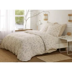 Housse de couette + taies gaze de coton 220 x 240 cm Liveo><noscript><img width=