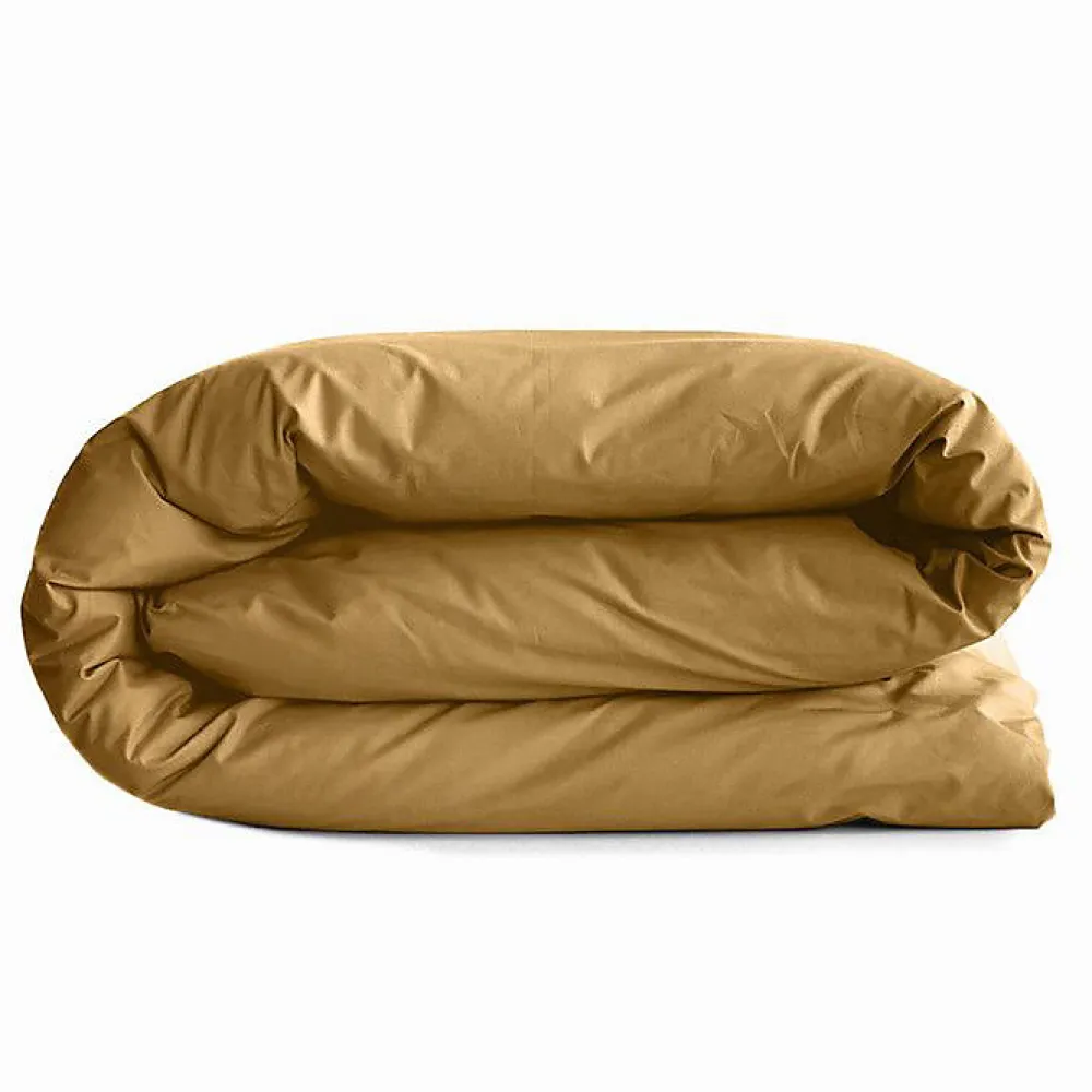 Coton Pur Housse de couette 140 x 200 cm "Prémium" pour lit 1 place - Prémium Miel* Housse De Couette