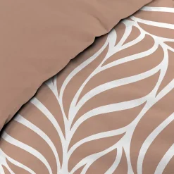 Douceur D'Intérieur Housse de couette 240 x 220 cm imprimée 57 fils MORGANE Mocha 2 taies incluses* Parure De Lit