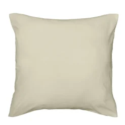 Housse de couette 240 x 220 cm microfibre unie lavée LIAM Ivoire 2 taies incluses><noscript><img width=