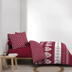 Housse de couette 260 x 240 cm coton 42 fils + 2 taies Alpage><noscript><img width=