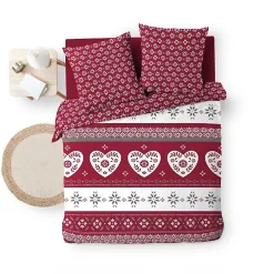 Housse de couette 260 x 240 cm coton 42 fils + 2 taies Alpage><noscript><img width=