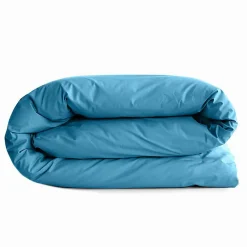 Housse de couette 140 x 200 cm "Prémium" pour lit 1 place - Prémium Cyan>Coton Pur Hot