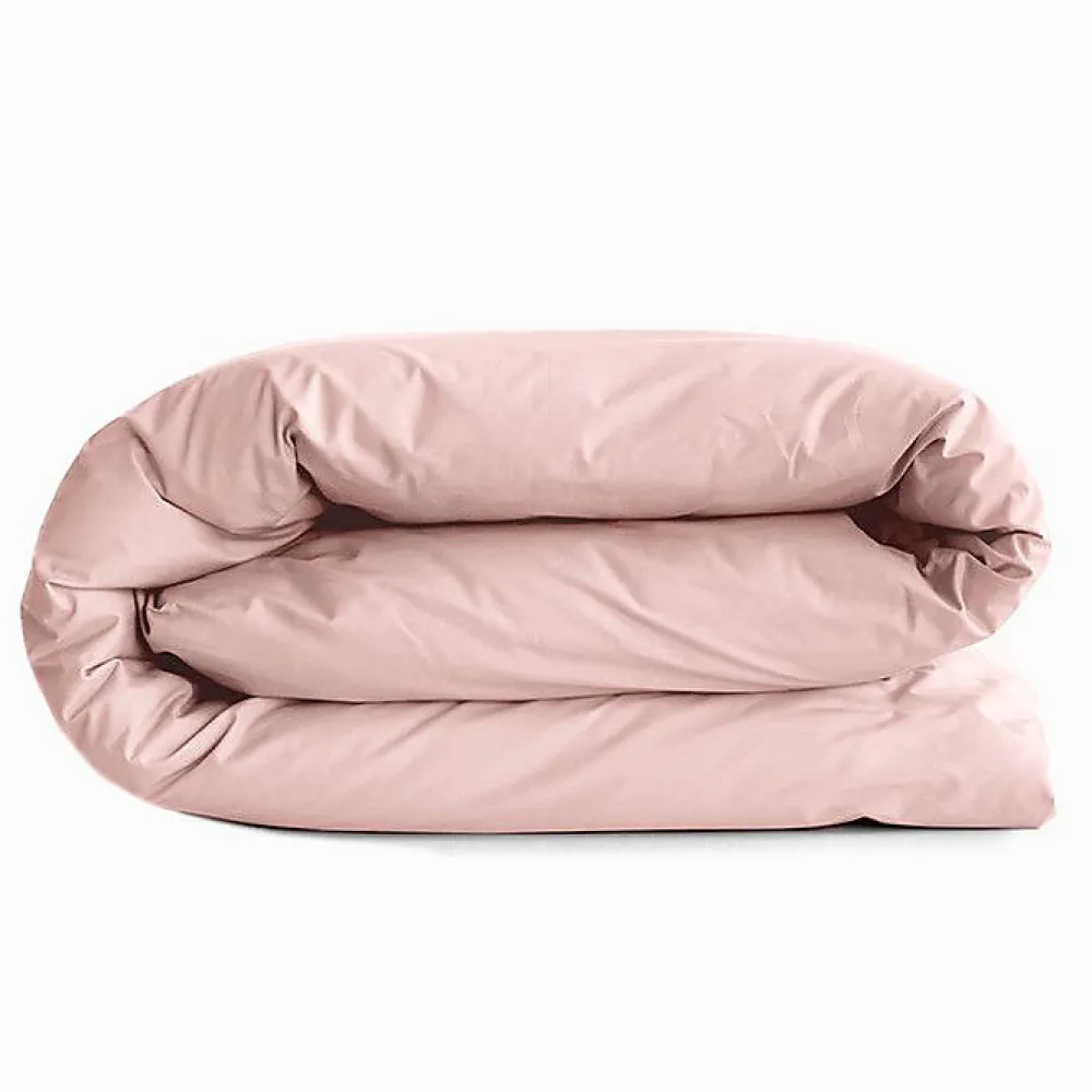 Coton Pur Housse de couette 140 x 200 cm "Prémium" pour lit 1 place - Prémium Rose Dragée* Housse De Couette