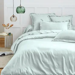 Housse de couette 260 x 240 cm "Prémium" pour lit 2 places King Size - Prémium Menthe>Coton Pur