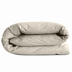 Coton Pur Housse de couette 140 x 200 cm "Prémium" pour lit 1 place - Prémium Sable* Housse De Couette