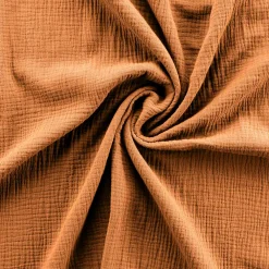 Douceur D'Intérieur Housse de couette 240 x 220 cm + 2 taies Gaze de coton uni Angelia Caramel* Housse De Couette