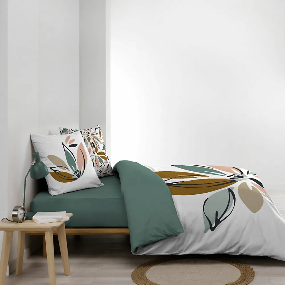 Housse de couette 240 x 220 cm + 2 taies Coton 42 fils OCTAVIA>Douceur D'Intérieur Hot