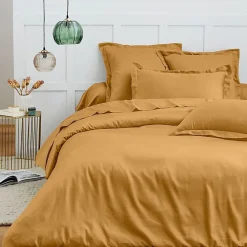 Coton Pur Housse de couette 260 x 240 cm "Prémium" pour lit 2 places King Size - Prémium Miel* Housse De Couette