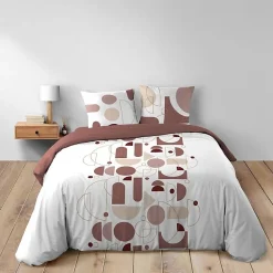 Douceur D'Intérieur Housse de couette 260 x 240 cm coton 42 fils + 2 taies Chilipop rose* Parure De Lit