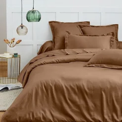 Housse de couette 260 x 240 cm "Prémium" pour lit 2 places King Size - Prémium Taupe>Coton Pur Best