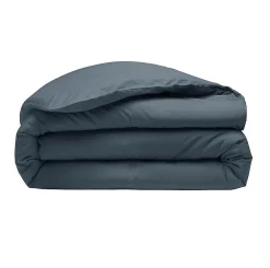 Housse de couette 220 x 240 cm Percale de coton lavé bleu>Eden