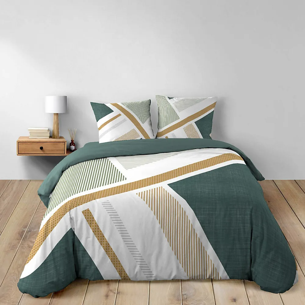 Housse de couette 240 x 220 cm + 2 taies Coton 42 fils ZÉPHYR>Douceur D'Intérieur Sale
