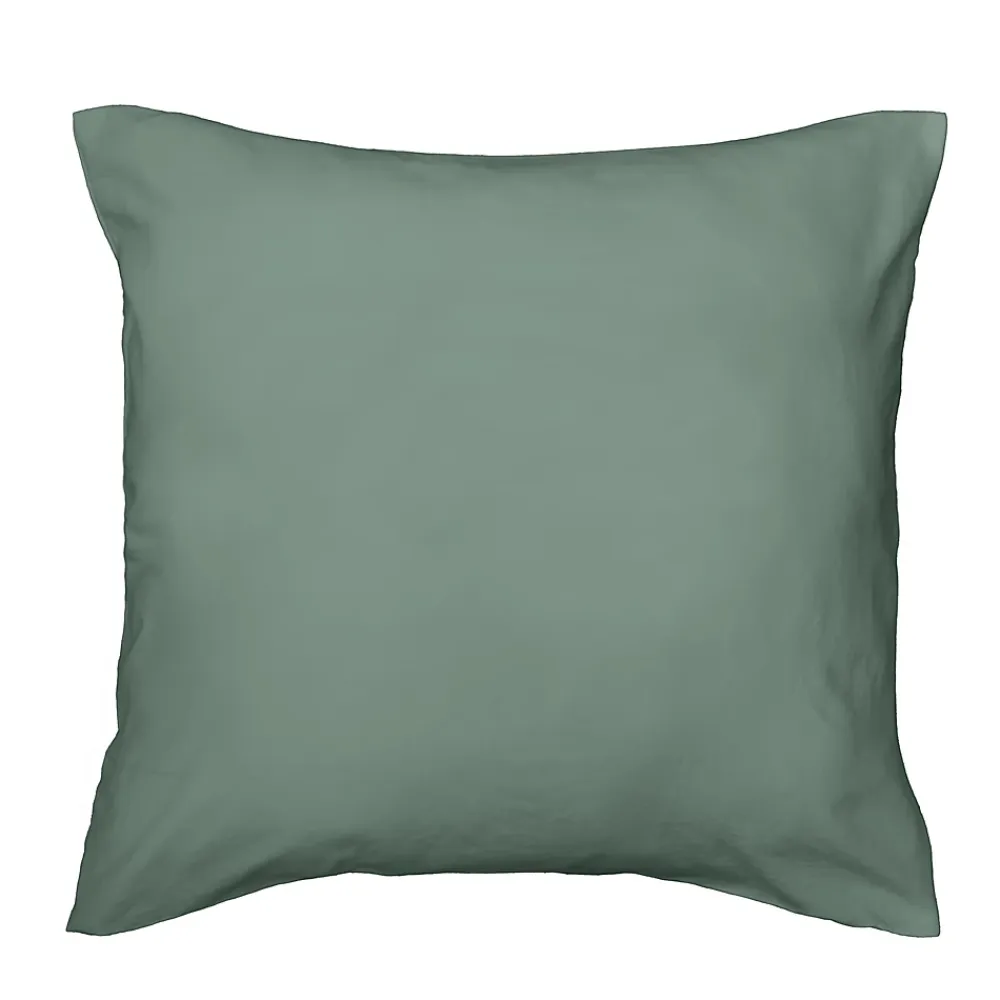 Douceur D'Intérieur Housse de couette 240 x 220 cm microfibre unie lavée LIAM Cèdre 2 taies incluses* Parure De Lit