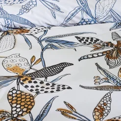 Tradilinge Housse de couette aux fleurs exubérantes (200x200 cm - Blanc)* Housse De Couette