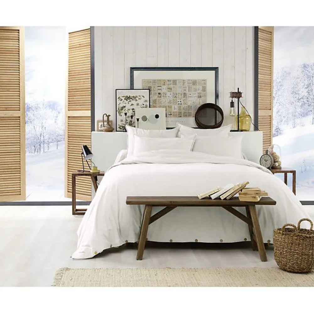 Housse de couette "Candice" toutes dimensions Flanelle de Coton - Candice Neige - Housse de couette 260 x 240 cm>L'Effet Papillon Online