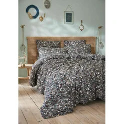 L'Effet Papillon Housse de couette "Capucine" toutes dimensions "Gaze de Coton" - Capucine Minuit - Housse de couette 240 x 220 cm* Housse De Couette