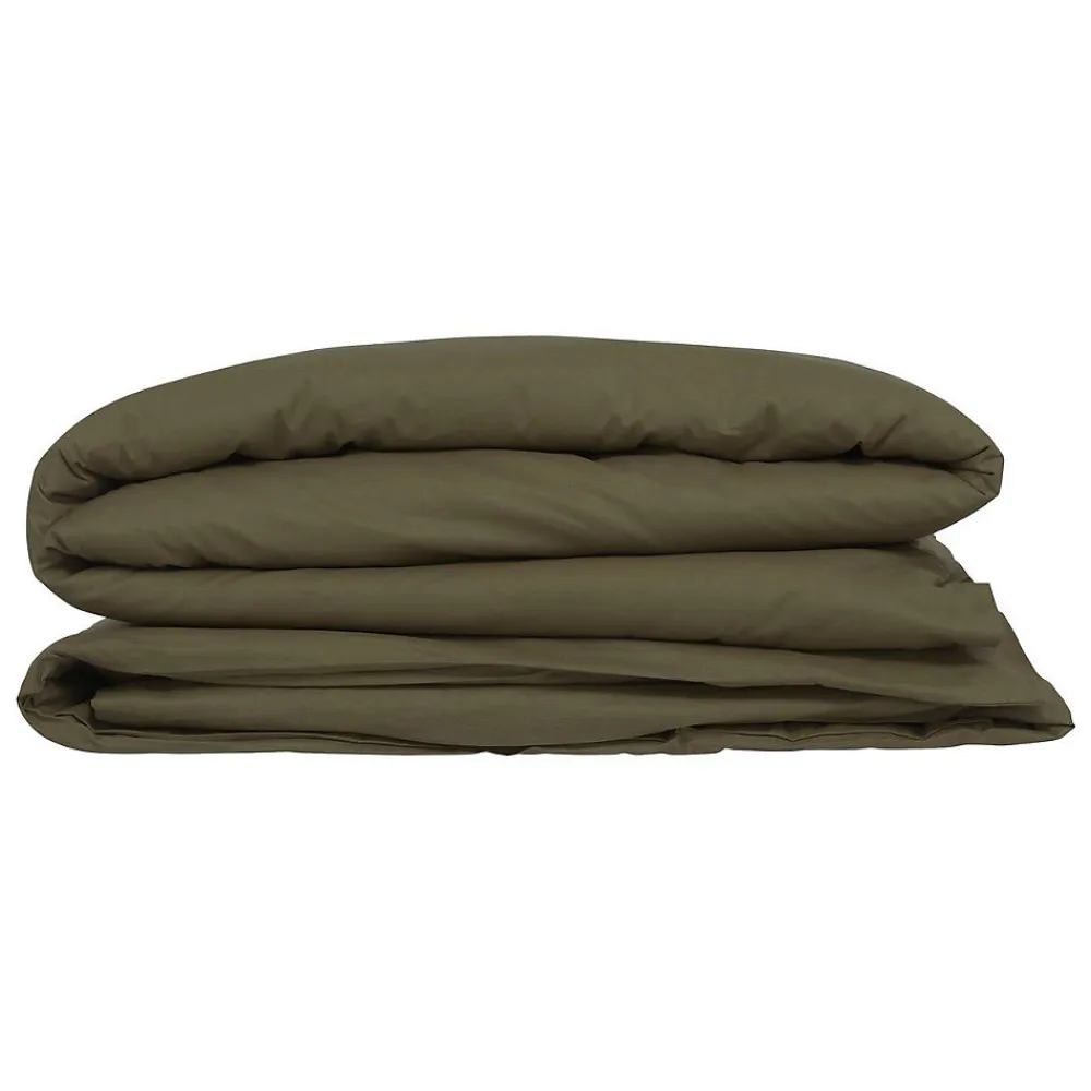 Housse de couette Carina coton 240x220cm vert kaki - Atmosphera>Atmosphera Créateur D'Intérieur Sale