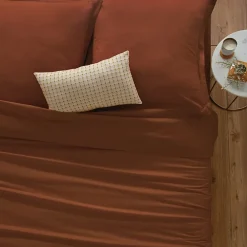 Atmosphera Créateur D'Intérieur Housse de couette Carina en coton 200x140cm rose terracotta - Atmosphera* Housse De Couette