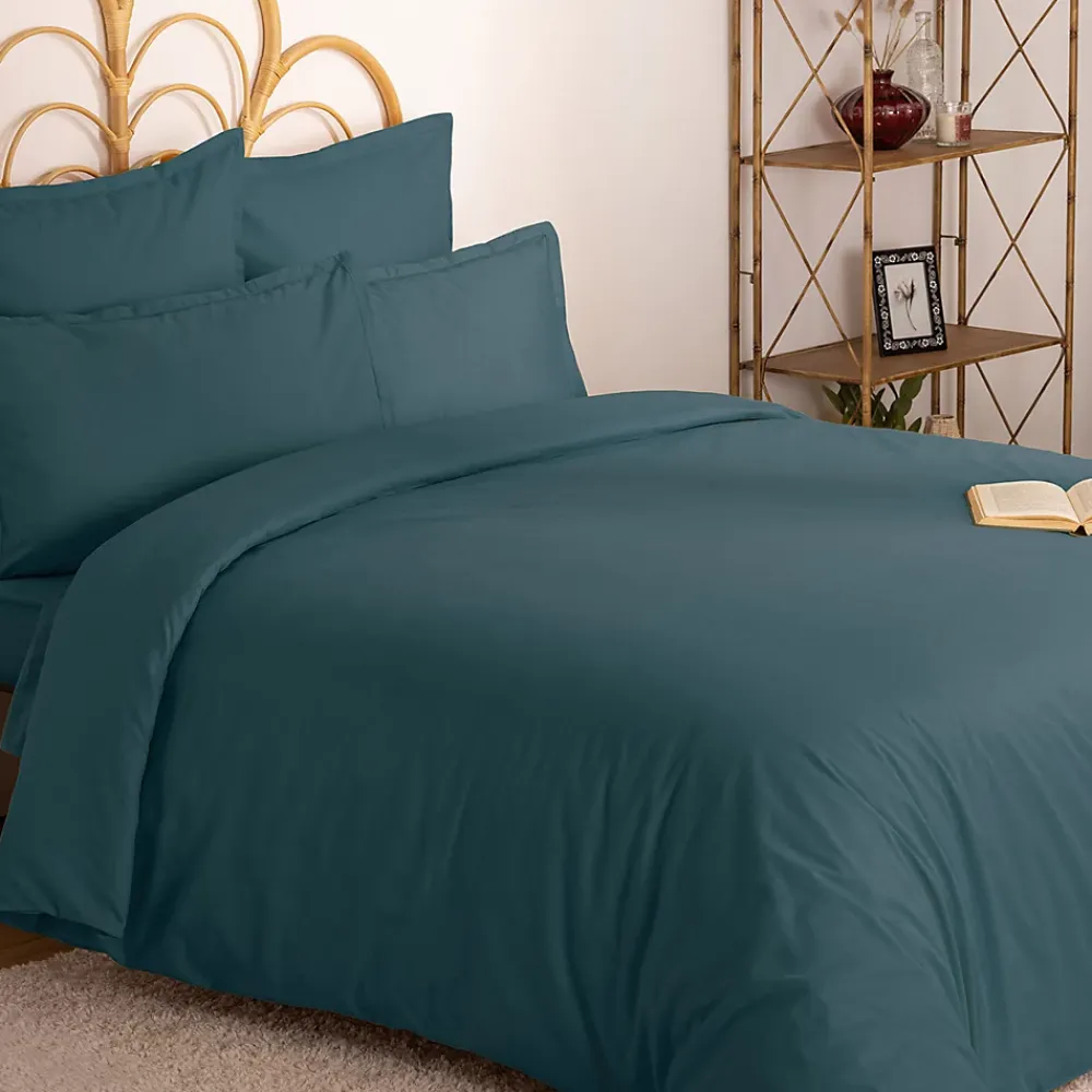 Atmosphera Créateur D'Intérieur Housse de couette Carina en coton 200x140cm bleu orage - Atmosphera* Housse De Couette