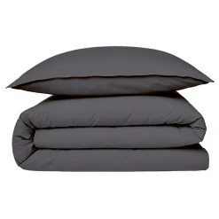 Housse de couette en coton 57 fils unie 200x200cm>Future Home Outlet