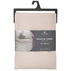 Atmosphera Créateur D'Intérieur Housse de couette en coton - lin 140x200 cm - Atmosphera* Housse De Couette