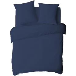 Future Home Housse de couette en coton 57 fils unie 140x200cm* Housse De Couette