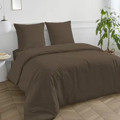 Future Home Housse de couette en coton 57 fils unie 200x200cm* Housse De Couette