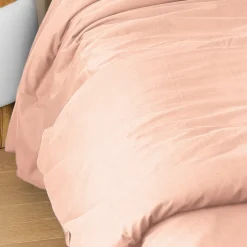 Toison d'Or Housse de couette en coton lavé Cap Ferret (200x200 cm - Rose)* Housse De Couette