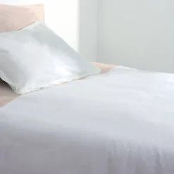Housse de couette en coton - blanc 140x200 cm - Atmosphera>Atmosphera Créateur D'Intérieur Discount