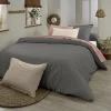 Tradilinge Housse de couette en coton biologique (240x220 cm - Marron Clair)* Housse De Couette