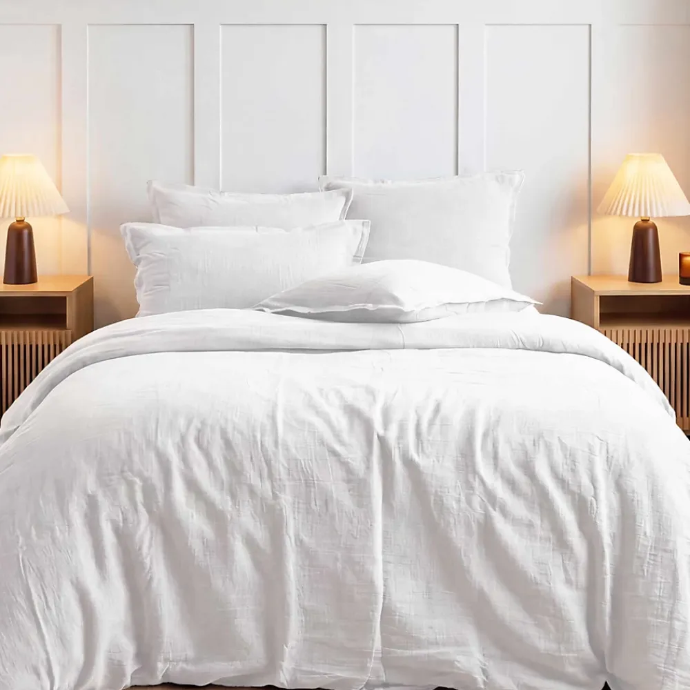 Sensei Maison Housse de couette en gaze de coton Blanc 240x220 cm LOFT* Housse De Couette
