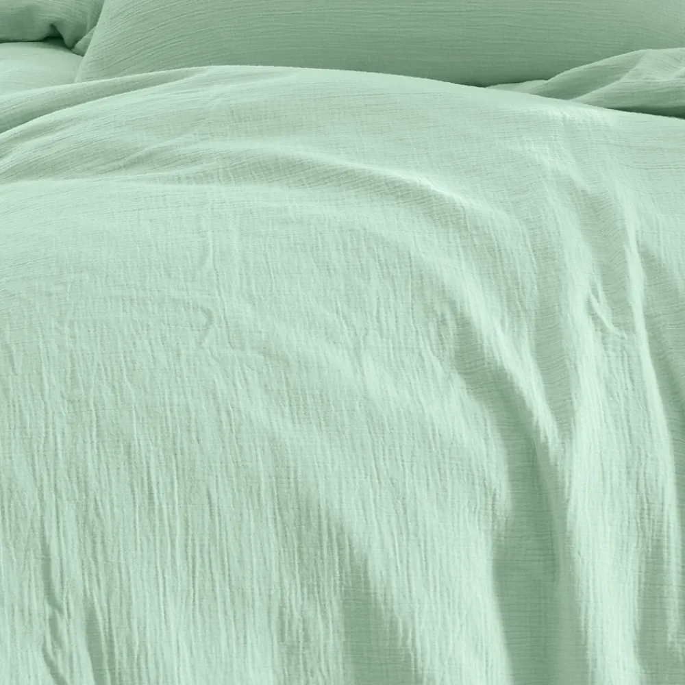 Housse de couette en gaze de coton Menthe 260x240 cm LOFT>Sensei Maison Hot