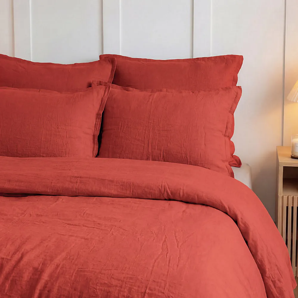Housse de couette en gaze de coton Terracota 200x200 cm LOFT>Sensei Maison Discount