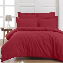 Housse de couette en percale coton Cardinal 140x200 cm SOFT PERCALE>Sensei Maison New